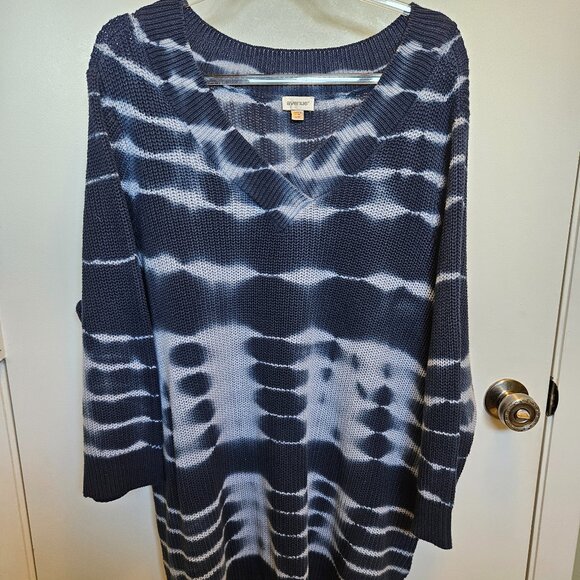 Size 22-24 Avenue Tie Dyed Tunic Sweater - Picture 1 of 4